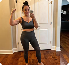 Customer wearing product